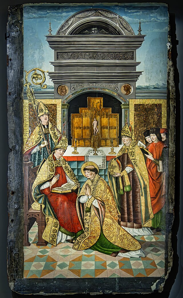 (Castres) Retable de saint Martin L'ordination de saint Martin Maître de Riofrio Musée Goya